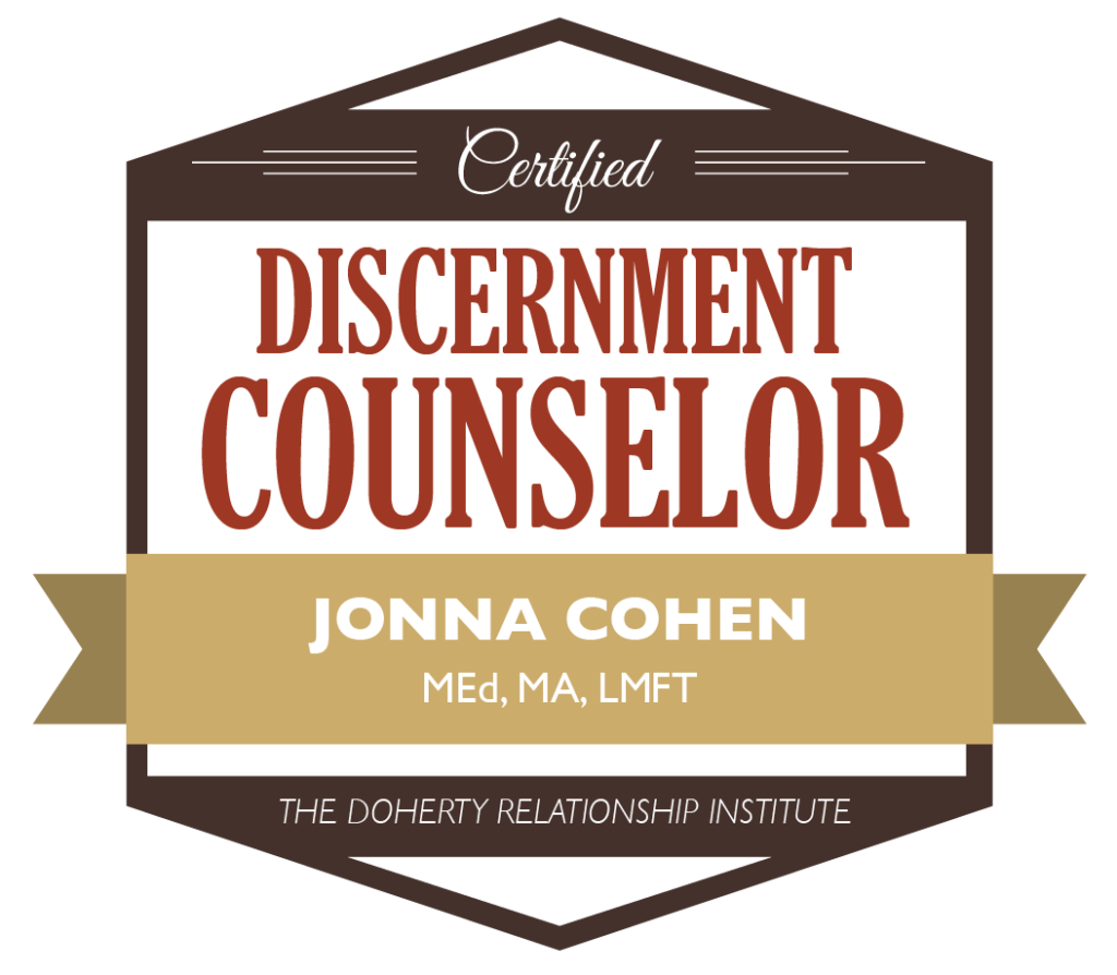 Discernment Counselor Jonna Cohen